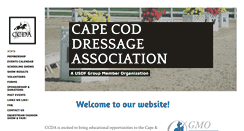 Desktop Screenshot of capecoddressage.org